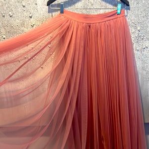 Chloe chiffon pink skirt